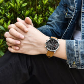 Fashion Casual Watch Mens Watches Men Luxury Brand Quartz Watch Business Leather Men&