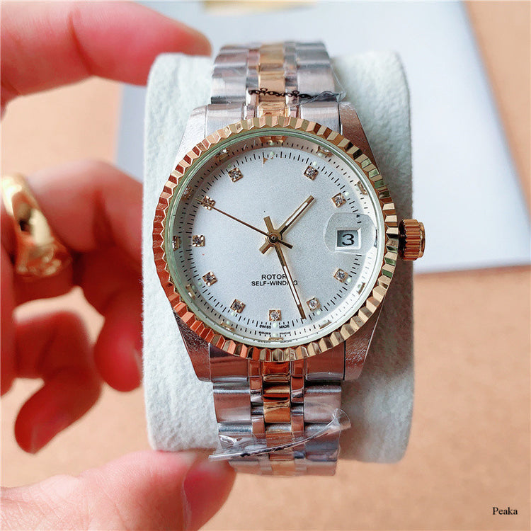 Stainless Steel Mechanical Watches For Men Silver