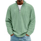 Men’s Corduroy Stand-Collar Zip Sweatshirt