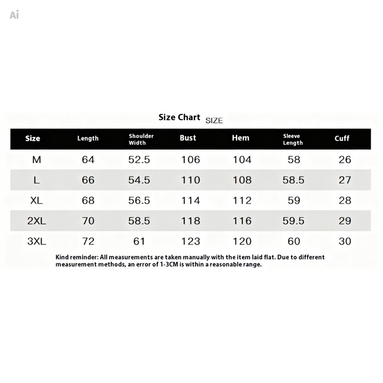 measurement size charts