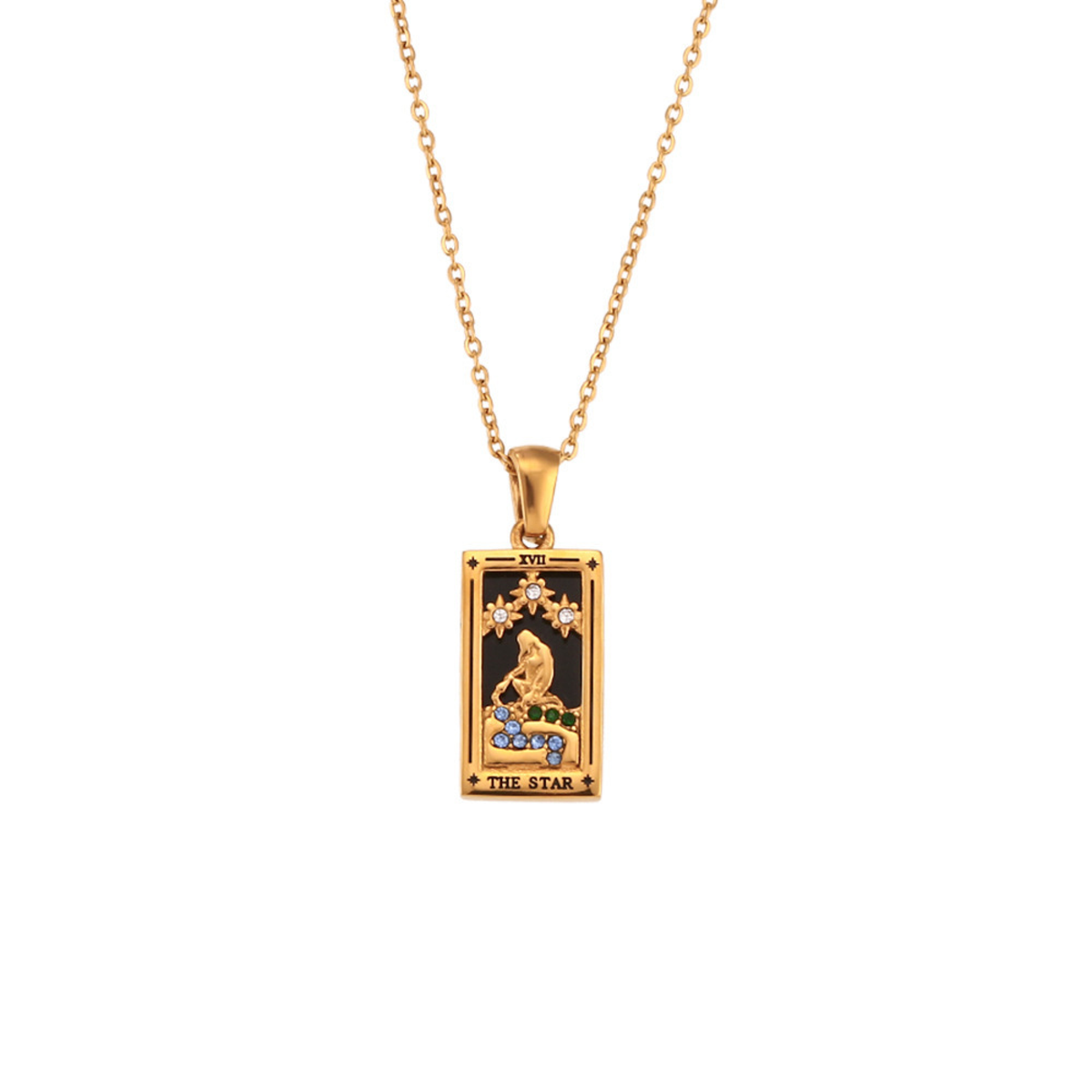 Tarot necklace stainless steel pendant, stylish designs — product photo 14