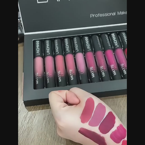 Matte Velvet Waterproof Lipsticks Set