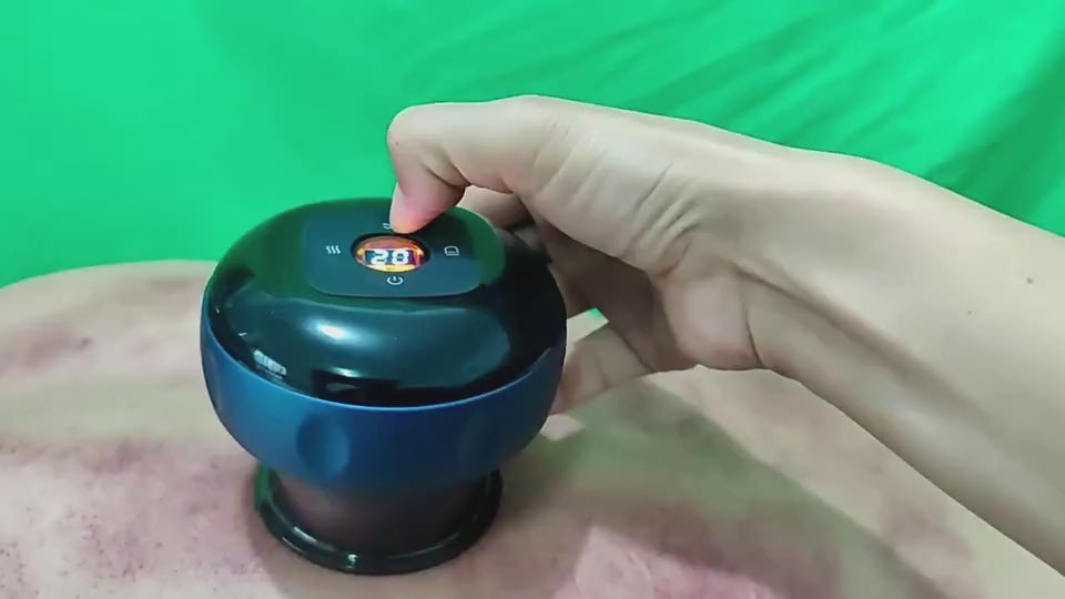 Blue Portable Electric Body Massage Cups