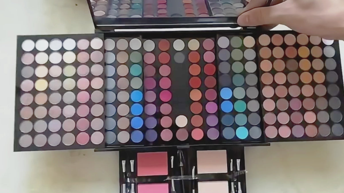 Mini Portable 180-Color Cosmetic Makeup Box
