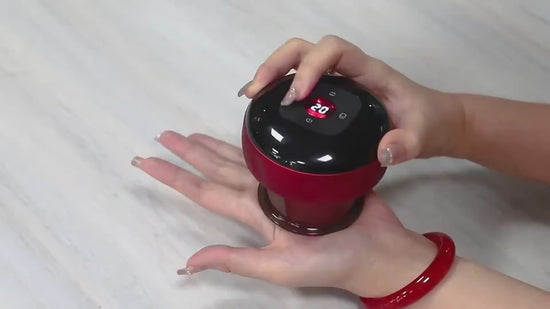 Red Portable Electric Body Massage Cups