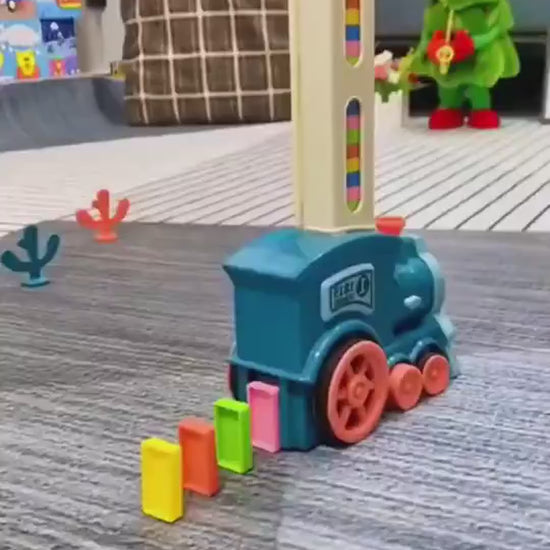 Automatic Domino Laying Train Toy For Kids 14