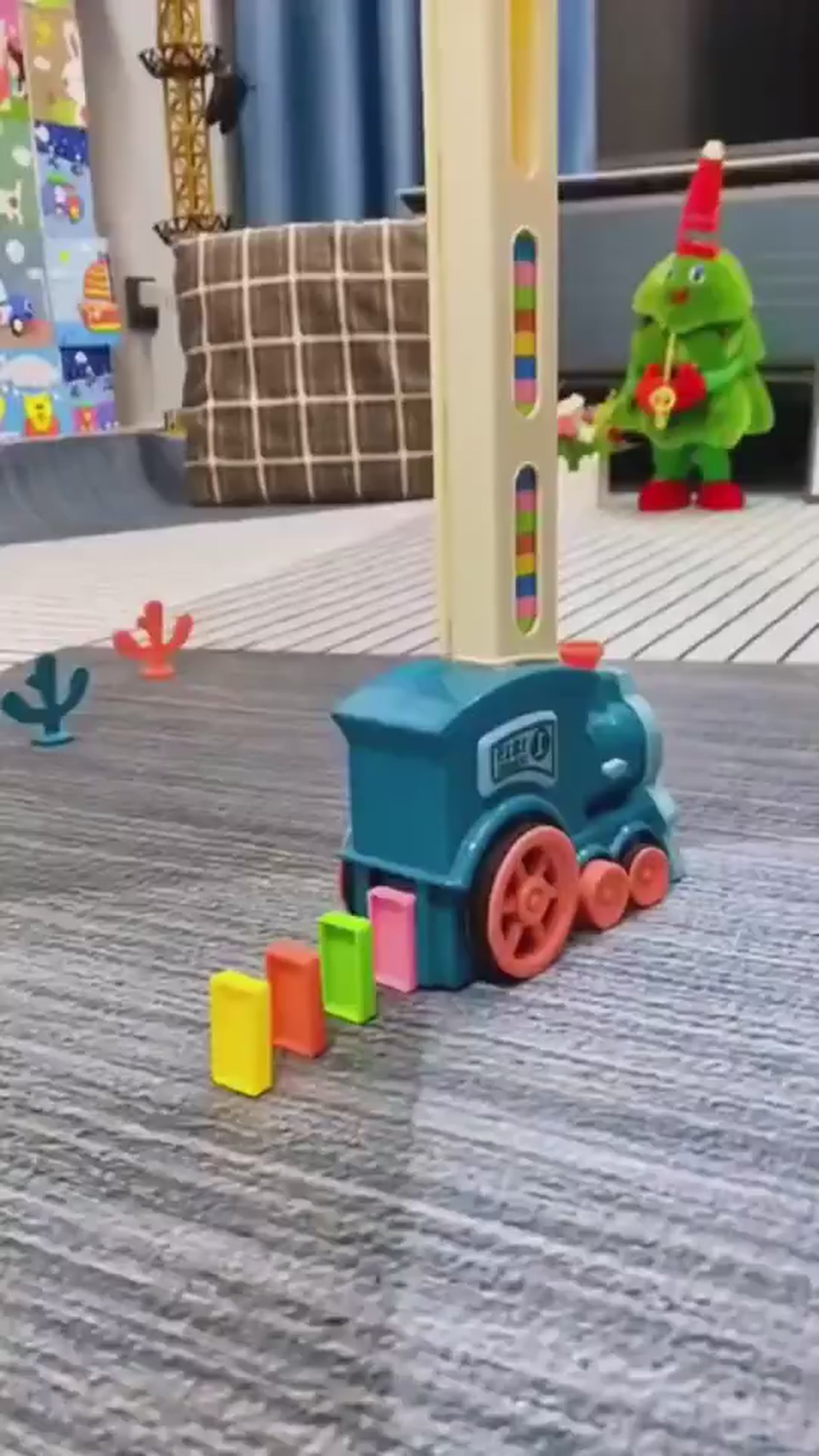 Automatic Domino Laying Train Toy For Kids 14