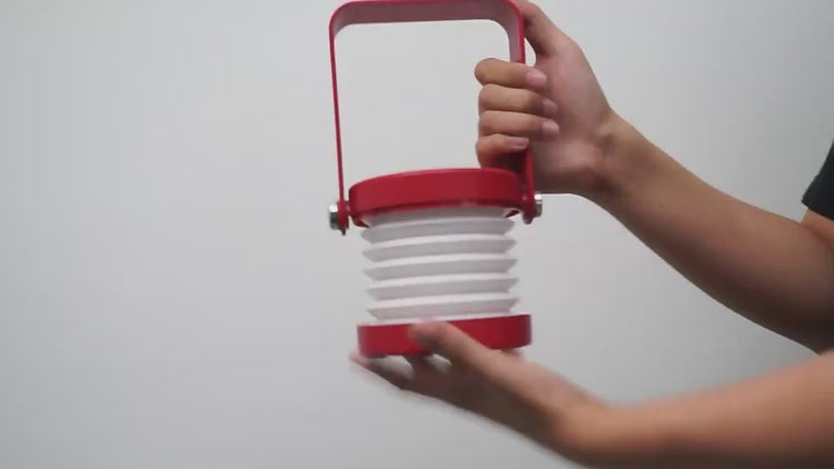 Red Portable Foldable Night Light – USB Rechargeable