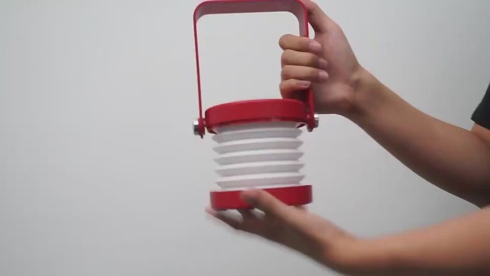 Red Portable Foldable Night Light – USB Rechargeable