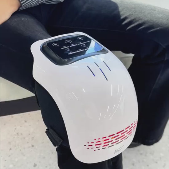 Portable Knee Massager with Heat and Vibration