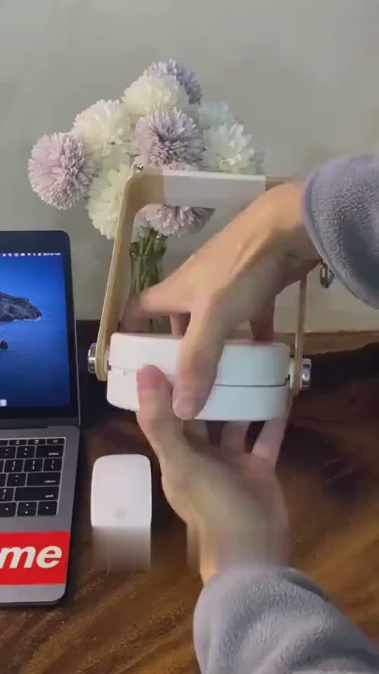 White Portable Foldable Night Light – USB Rechargeable Unboxing