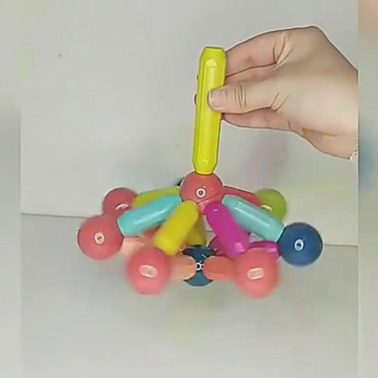 STEM Magnetic Sticks and Balls Construction Toy 04
