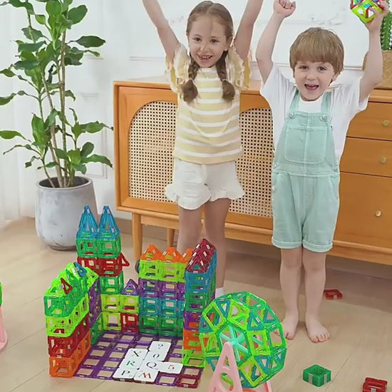 Creative DIY Magnetic Construction Toy Set for Children 09