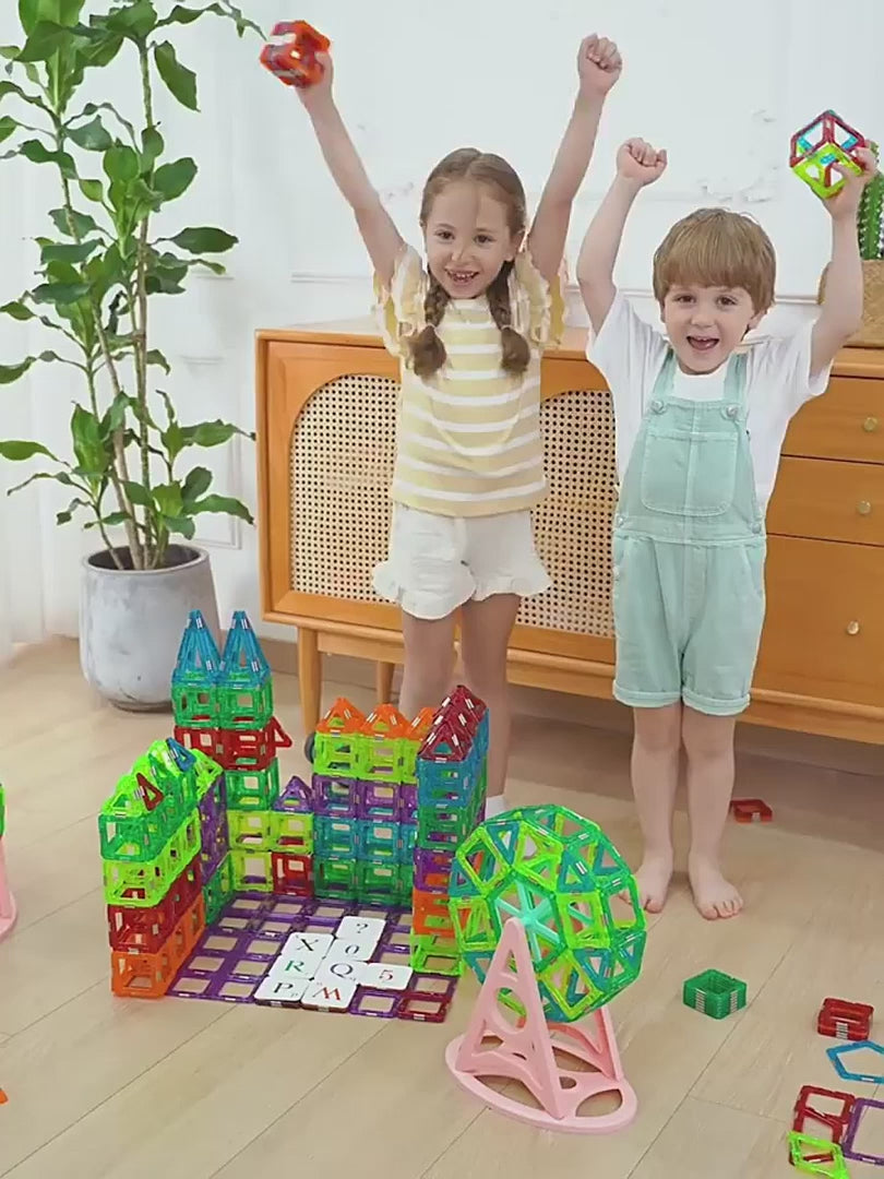 Creative DIY Magnetic Construction Toy Set for Children 09